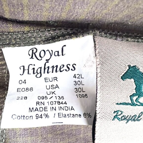 Royal Highness Dressage Full-Seat Breech Size 30L - Picture 9 of 12